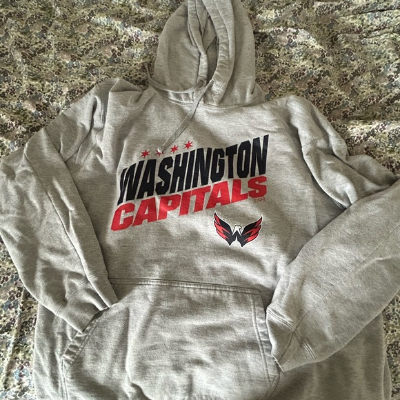 Blue 84 Other - Washington Capitals NHL Gray Hoodie